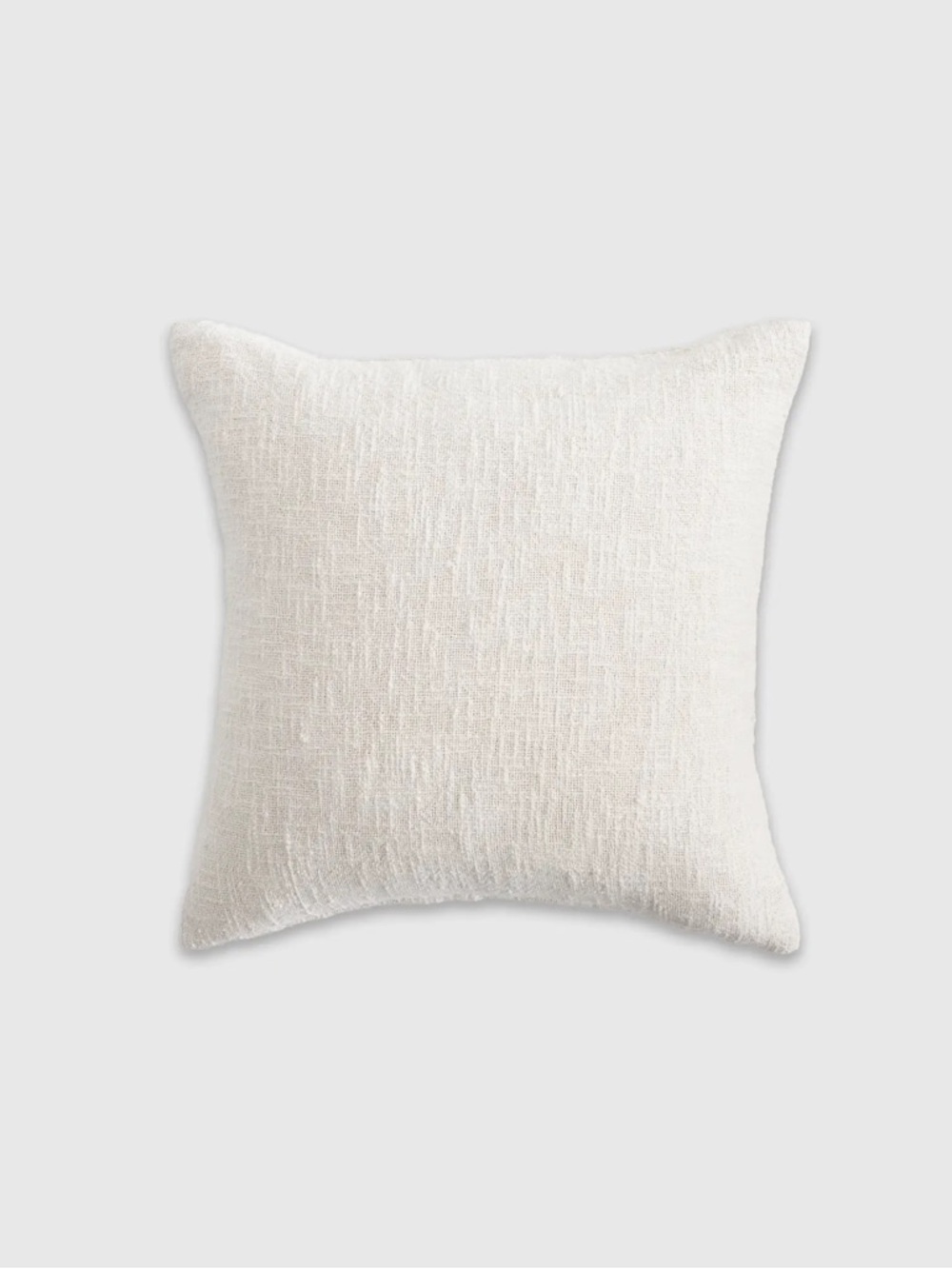 QUINCE 20x20 Cotton Slub Pillow Cover Cream 7514